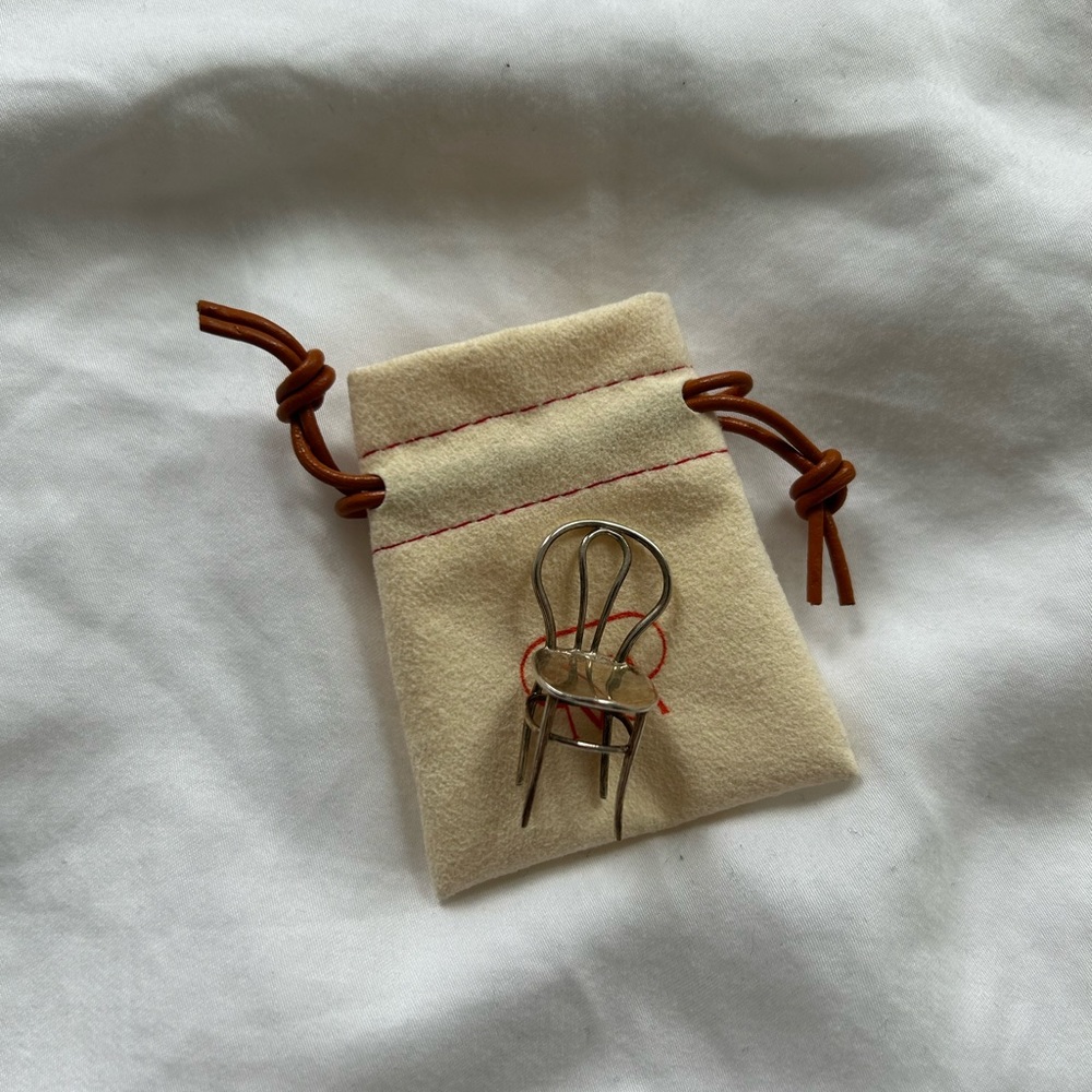 Marla Aaron sterling silver chair charm